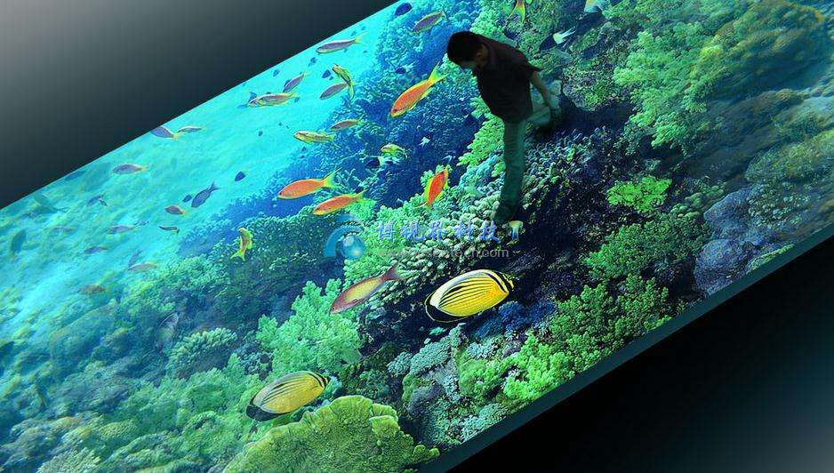 互動走廊，地面互動-博視界科技